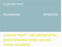 Tablet Screenshot of change-pain.de