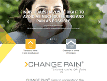 Tablet Screenshot of change-pain.com